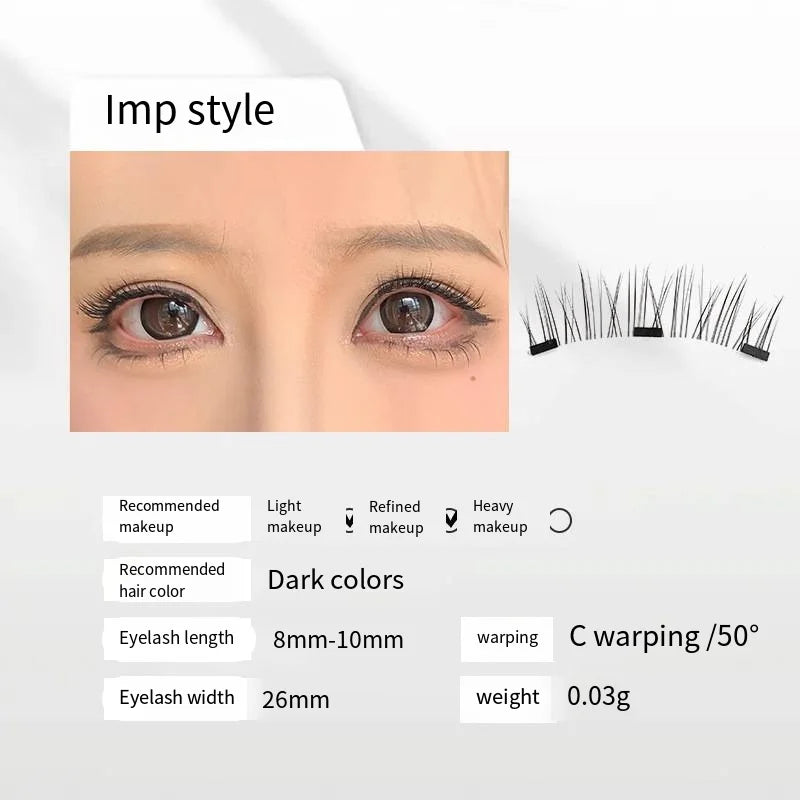 Magnetic Eyelashes New Products Handmade No Glue Needed No Eyeliner False Eyelashes Soft Magnets Quantum Magnetic Lashes Set