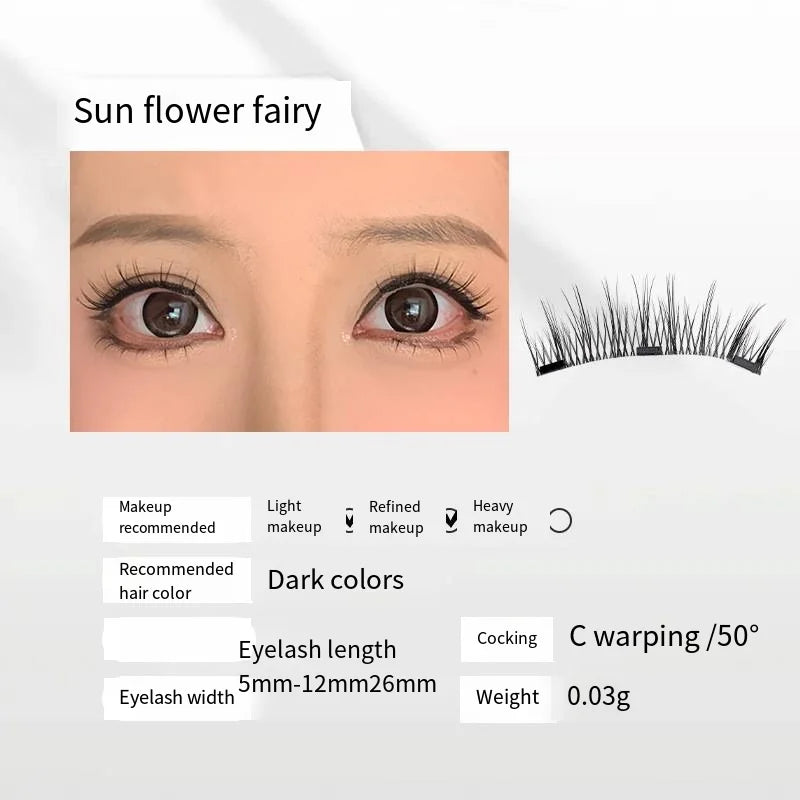 Magnetic Eyelashes New Products Handmade No Glue Needed No Eyeliner False Eyelashes Soft Magnets Quantum Magnetic Lashes Set