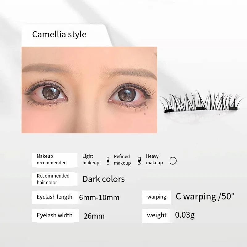 Magnetic Eyelashes New Products Handmade No Glue Needed No Eyeliner False Eyelashes Soft Magnets Quantum Magnetic Lashes Set