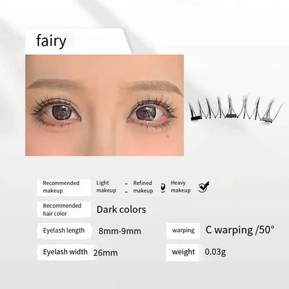 Magnetic Eyelashes New Products Handmade No Glue Needed No Eyeliner False Eyelashes Soft Magnets Quantum Magnetic Lashes Set